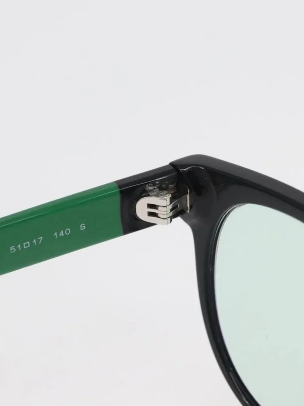 CHANEL COCO Mark Glasses plastic Green CC Auth BAZ663